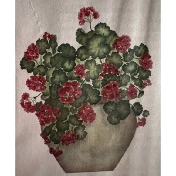 Sandy Aubuchon Stencil Flower Pot Geraniums Easy Art Productions Free Form - Picture 3 of 11